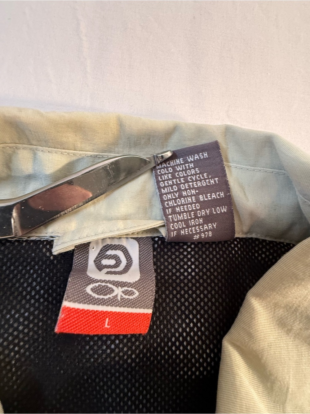 OP Olive & Cream Colorblock Zip Windbreaker - Picture 10 of 12